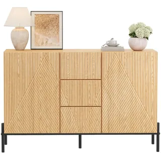 stilvora Sideboard 115,5 x 76 x 40 cm Beige