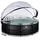 Black Leather Pool 450 x 122 cm inkl. Sandfilteranlage, Poolleiter, Reparaturset