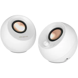 Creative Labs Creative Pebble Pro, 2.0, Bluetooth 5.3, USB Audio, RGB, weiss«