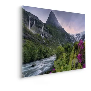 Komar Keilrahmenbild im Echtholzrahmen - Scandinavian Paradise - Größe 90 x 60 cm - Bild, Leinwandbild, Landschaftsmotiv, Wohnzimmer, Schlafzimmer