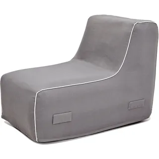 Jahnke Loungesessel "AIR LOUNGE" 1 Stk. tlg. aufblasbar, Indoor & Outdoor, 60 cm Sitztiefe, stein grau