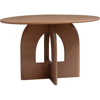 Livetastic Esstisch , Braun , Holz , Mangoholz , massiv , rund , A-Form , 76x120x120 cm , Holzmöbel, Holztische, Esstische Holz, Massivholztische