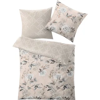 KLEINE WOLKE Kessia Floral Grau 135 x 200 cm + 80 x 80 cm