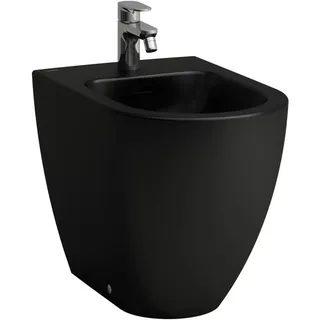 LAUFEN PRO X Standbidet, 1 Hahnloch, Anschluss seitlich, 360x530x430mm, H8328617163021, Farbe: Schwarz matt