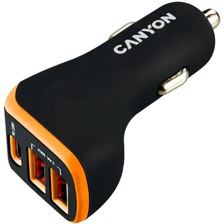 Canyon -08, Auto, Zigarettenanzünder, 5 V, Schwarz, Orange - Schwarz, Orange