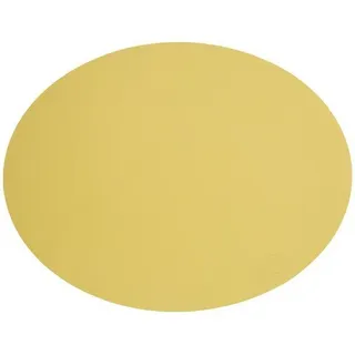 Tischset Platzset Oval L (35x46cm) Nupo Leder 2er Set LindDNA - gelb - 1