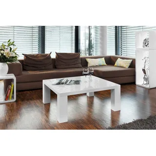 SalesFever Couchtisch, BxH: 90 x 40 cm, Mitteldichte Faserplatte (MDF) - weiss