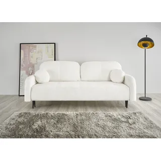 LEONIQUE 2,5-Sitzer »BLAISE«, nachts: Schlafsofa (Liegefläche 140/200 cm), tagsüber 3-Sitzer-Sofa weiß