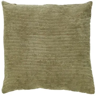 andiamo Kissen Emy in Cord-Optik - Sofakissen mit Füllung Bezug - Zierkissen Dekokissen Kopfkissen 40 x 40 cm Olive