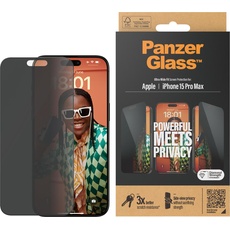 Bild PanzerGlass Privacy iPhone 15 Pro Max Ultra-Wide Fit