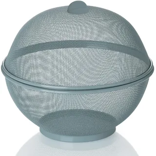 Kela Obstkorb mit Fliegenschutz 26,5 cm grau