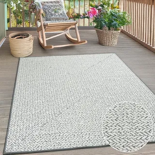 OTTO home »Matts Wende-Teppich in Strick-Optik auch für Balkon und Terrasse« rechteckig 5 mm Höhe In- und Outdoor geeignet, Wetterfest & UV-beständig,