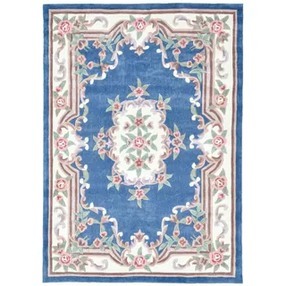 THEKO Ming Handtuftteppich 60 x 90 cm Blau