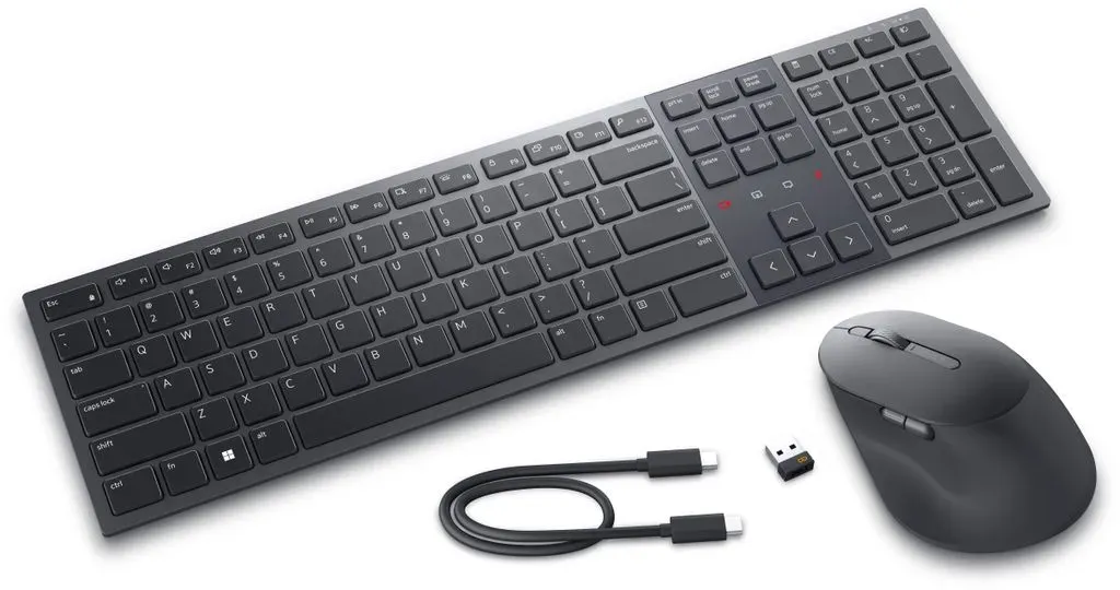 Bild von KM900 Premier Collaboration Keyboard and Mouse Combo, graphit, USB/Bluetooth, DE (580-BBCX / KM900-GR-GER)