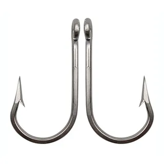 Thunfisch Angelhaken 10stk Salzwasser-Angelhaken aus Edelstahl, geschmiedeter Haken für Großwild extra Starke Kreishaken ultrascharf, konischer Ring Messerspitze Salzwasser-Angelhaken(11/0-10stk)