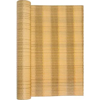 vidaXL Balkon-Sichtschutz Hellbraun 1000x100 cm Poly Rattan - Braun