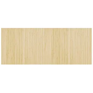 vidaXL Teppich Rechteckig Hell Natur 80x200 cm Bambus