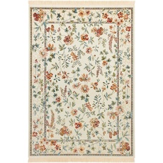 Bild Teppich »Orient Flowers«, rechteckig, Orientalisch mit Fransen, Orient, Wohnzimmer, Schlafzimmer, Esszimmer, beige