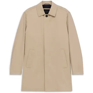 Kurzmantel BUGATTI "Regular Fit", Herren, Gr. 56, 40, beige, 67% Baumwolle, 29% Polyester, 4% Elasthan, unifarben, regular fit, Mäntel Kurzmantel, wasserabweisend und PFC-frei