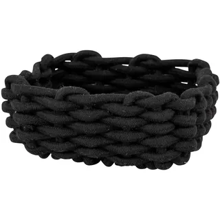Schöner Wohnen Aufbewahrungskorb MELARA 21,5 x 21,5 x 8 cm schwarz