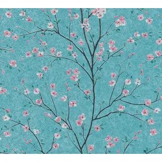 A.S. Création Metropolitan Stories Vliestapete 10 m x 0,32 m 379123 blau/rosa/schwarz