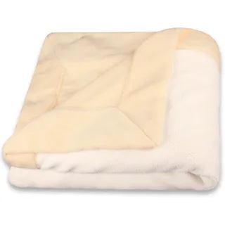 CELINATEX Flauschige Kuscheldecke 150 x 200 cm beige und Creme weiß Decke Sofa Wohndecke Mikrofaser Fleece Oeko-TEX Toronto