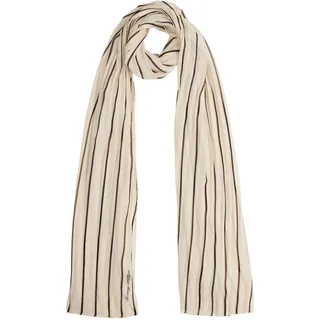 Tommy Hilfiger Damen Tommy Script Chiffon Schal AW0AW18049 Leichter Schal, Beige, Einheitsgröße, Beige (Soft Cream), Einheitsgröße