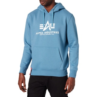 Alpha Industries Herren Basic Hoodie Kapuzenpullover, Airforce Blue, XL