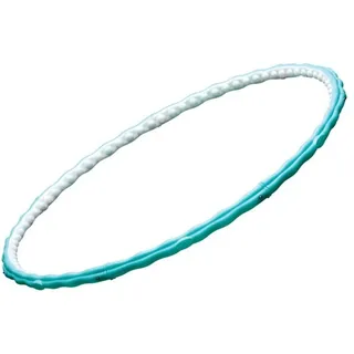 Hoopomania Slim Hoop Massage-Hula-Hoop, [0,72 – 100 cm, Hellgrün/Weiß 1 St