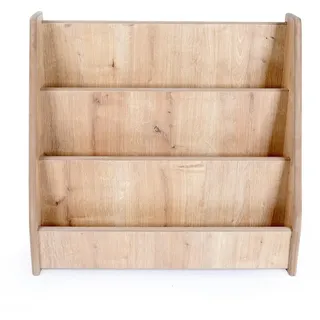 Calicosy Kinder-Bücherregal mit eichenoptik 23,5/63/59 cm , Eichefarben , Holzwerkstoff , 23.5x59x27 cm , Wohnzimmer, Regale, Bücherregale