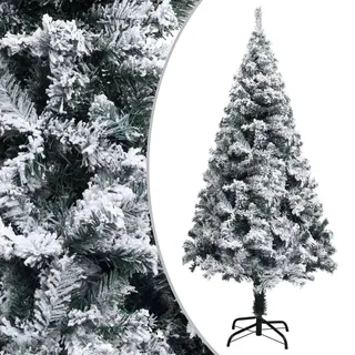 Künstlicher Weihnachtsbaum mit Schnee Grün 120 cm PVC - Grün