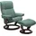 Relaxsessel Mayfair Leder 75 x 99 x 73 cm Grün mit Hocker