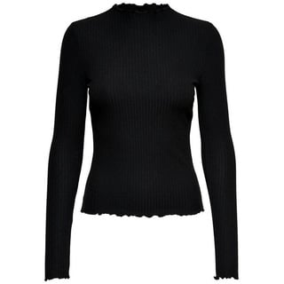 Only Damen Onlemma L/S High Neck Top Noos JRS Langarmshirt, Schwarz S