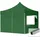 Faltpavillon 3 x 3 m inkl. 4 Seitenteile Dunkelgrün