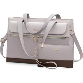 LOVEVOOK Laptoptasche 15,6 Zoll Damen Handtasche Kunstleder Büro Arbeit Uni