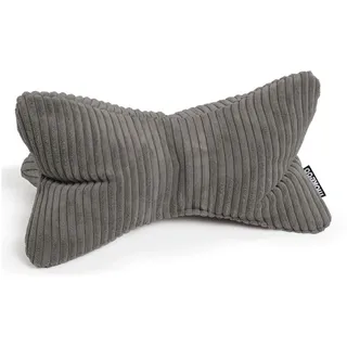Mokebo Nackenkissen Der Leseknochen , Anthrazit , Textil , 42x22 cm , Heimtextilien, Kopfpolster & Bettdecken, Kopfkissen, Nackenkissen