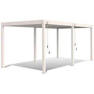 Weide Deluxe Pergola 3,6 x 5,3 m Weiß