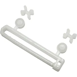 Gardinia Schlaufengleiter mit X-Gleitern und Rollen Weiß 10-er Pack