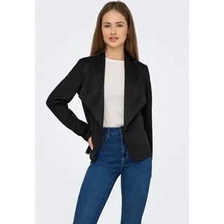 ONLY Kurzjacke »ONLJOLINE FAUX SUEDE DRAPY JACKET OTW« in Wildleder Optik, schwarz