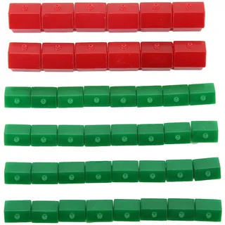 Akozon Spiel-Ersatzteile für Hotelspiele Kunststoff Houses Set, Spielzeug, Spielezubehör Board Häuser Stück Ergänzung Zubehör Spielsteine für Classic Brettspiel