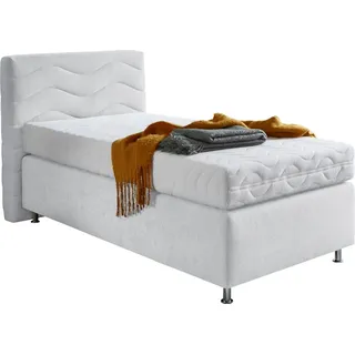 Westfalia Schlafkomfort Boxspringbett Sigma weiß 105 cm x 210 cm x 34 cm