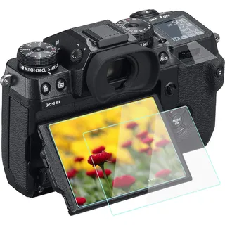 xh1-Schutz 9H Härte Anti-Kratz Ausgeglichenes Glas für Fujifilm X-H1 LCD + Schulter (4 Satz)