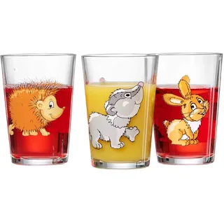 Ritzenhoff & Breker Kindergläser Waldtiere 0,205 l Mehrfarbig 3 St.