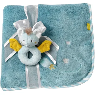 Fehn Kuscheldecke Fledermaus - Kuschelige Schmusedecke als Babydecke - Schmusetuch & Krabbeldecke für Kinderwagen und Babyschale - ideales Schnuffeltuch und Erstlingsdecke - für Babys ab 0+ Monaten