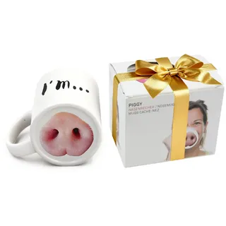 auvstar Kreative Spaß-Kaffeetasse,keramische Schwein-Nasen-Kaffeetasse-Neuheit-Tee-Schale Hauptbüro-Wasser-Schale, bestes Geschenk für Familie, Freund, Lehrer (Schweinsnase Becher)
