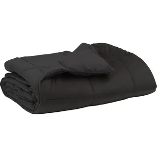 vidaXL Sommerdecke 155 x 220 cm Sommer Mikrofaser (100% Polyester) - Grau