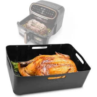 Duronic AFL2 Silikonform Antihaft Silikoneinsatz, Airfryer, Zubehör für AF34,