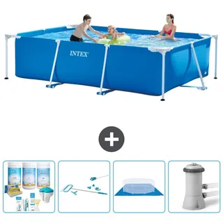 Rechteckiger Frame Pool - 300x200x75 cm - 5-teilig S20838 - Blau
