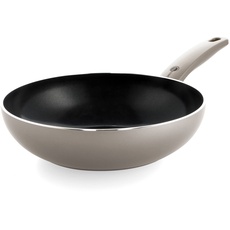 GreenPan Cambridge Gesunde Keramik Antihaft 28 cm/3,7 Liter Wokpfanne, PFAS-frei, Induktion, spülmaschinenfest, backofenfest, Bronze