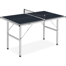 Bild von Tischtennisplatte Indoor, klappbar, Tischtennistisch, Netz, Ping Pong Tisch, Zuhause, 72x75x125 cm, schwarz